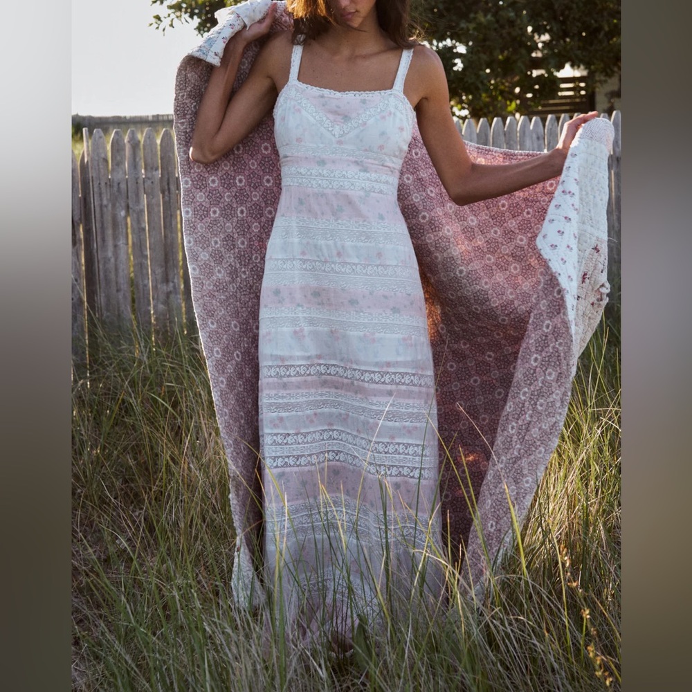 LoveShackFancy - Carwen Dress - Pink Bliss in size 4